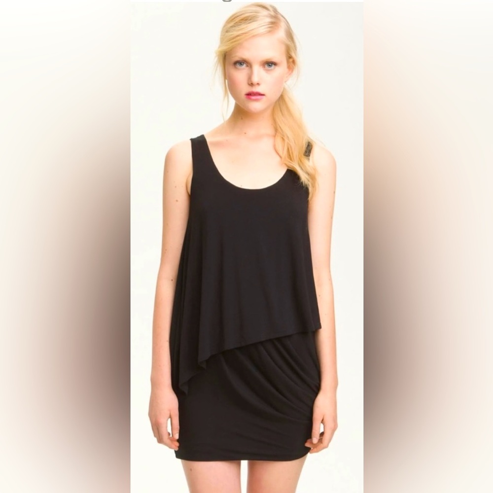 Vtg Revolve | Krisa Sleeveless Asymmetric Draped & Layered Tank Mini Dress